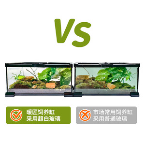 Terrario para Reptiles Tipo Selva Tropical, Caja de Alojamiento para Cangrejos Ermitaños, Geckos, Lagartos, Serpientes, Ranas, Arañas, Tortugas, Anti-Escape, Cría de Reptiles - Product Image 3