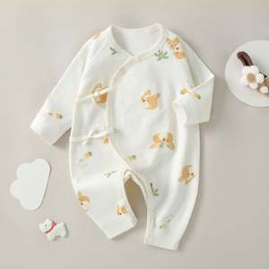 Conjunto de Mameluco Burbuja Blanco Liso sin Mangas, 100% Algodón, Ropa de Verano para Bebé Niña o Niño - Product Image 3