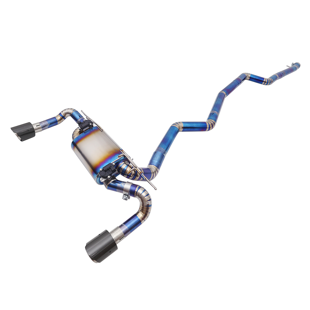 VantaFlow Premium Titanium Valvetronic Catback Exhaust System Blue Burnt for BMW F22 F23 M240i 3.0T 2016-2021sport Valved Exhaust