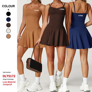 Özel yüksek kaliteli kaşkorse elbise kadin anti-pozlama A-Line etek spor Fitness koşu spor tenis etek cepler ile - Product Image 1