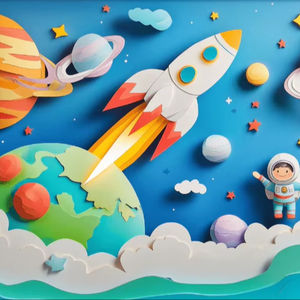 <span class=keywords><strong>Papel</strong></span> Tapiz y Adhesivos de Pared Personalizados con Temática Espacial para Habitación <span class=keywords><strong>Infantil</strong></span>, Más Vendidos - Product Image 1