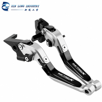 Palancas de Freno y Embrague Ajustables, Plegables y Extensibles CNC de 6 Velocidades, de Aleación de Aluminio, para Motocicleta Honda NC750X NC750S