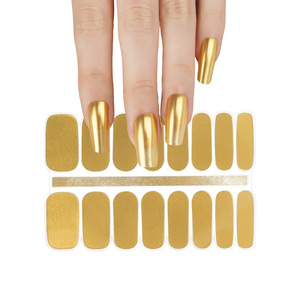 Autocollants pour ongles en Gel coloré, 16 bandes, séries SG, manucure d'<span class=keywords><strong>hiver</strong></span>, couleurs unies, avec lumière UV, prix d'usine - Product Image 2