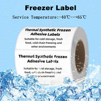 Étiquettes thermiques synthétiques en PP pour congélateur 4x2, 4x3, 4x4, 4x6, étiquettes d'expédition thermiques synthétiques en PP pour produits congelés