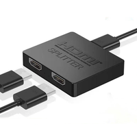 Répartiteur HDMI 1 entrée 4 sorties et 1 entrée 2 sorties 4K 30Hz avec bypass HDCP, Plug and Play pour Home Cinéma et Console de Jeu