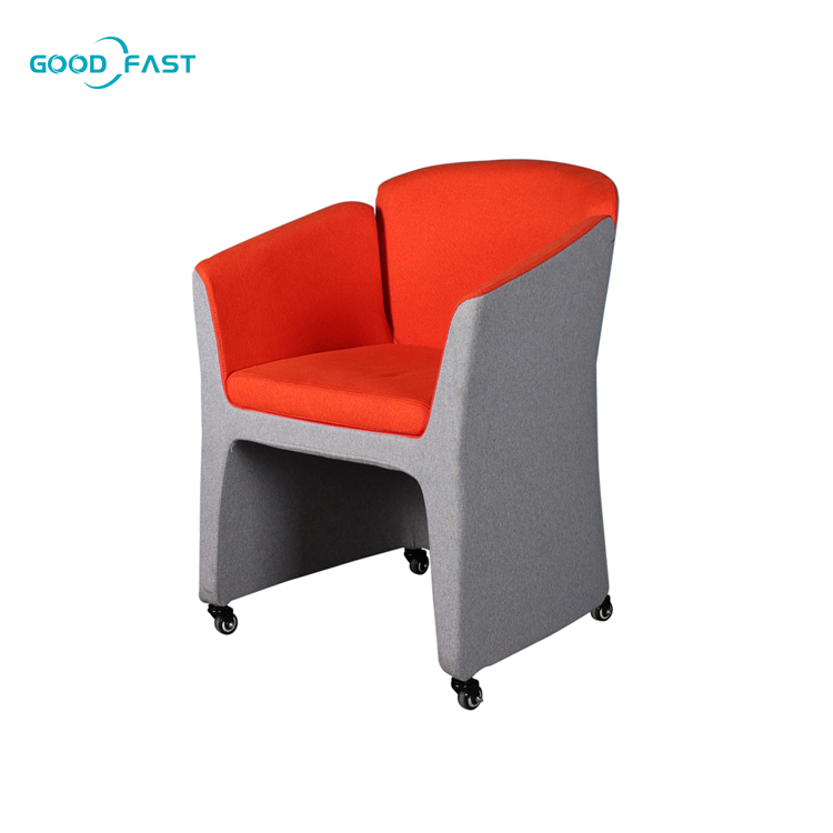 Современная роскошная мебель для гостиной, вращающееся кресло из металлической ткани для отдыха, стул с колесами