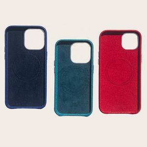 Étui pour téléphone portable en cuir véritable galet personnalisé pour <span class=keywords><strong>iPhone</strong></span> <span class=keywords><strong>14</strong></span> <span class=keywords><strong>Pro</strong></span> <span class=keywords><strong>Max</strong></span> étui magnétique puissant étui <span class=keywords><strong>iphone</strong></span> étui en cuir litchi - Product Image 2