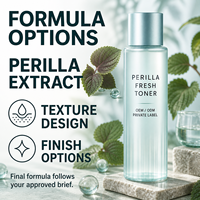 Toner Wajah Organik Murni Perilla Private Label, Menutrisi, Mencerahkan, Anti-Penuaan