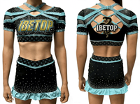Costumes de cheerleaders pour les équipes de cheerleading, uniformes de cheerleading personnalisés à manches longues
