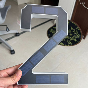 Letras y Números Luminosos para Placas de Puerta, Alimentados por Energía Solar para Exteriores - Product Image 2