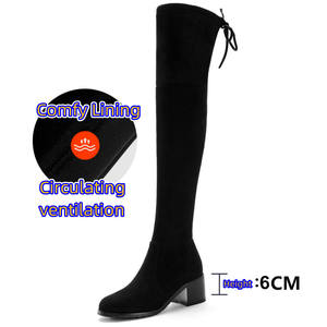 <span class=keywords><strong>Tacco</strong></span> 3 <span class=keywords><strong>Cm</strong></span> <span class=keywords><strong>donna</strong></span> finta pelle scamosciata sopra lo stivale al ginocchio <span class=keywords><strong>tacco</strong></span> piatto punta tonda fodera in velluto caldo sopra il ginocchio <span class=keywords><strong>stivali</strong></span> alti per <span class=keywords><strong>donna</strong></span> <span class=keywords><strong>donna</strong></span> - Product Image 5