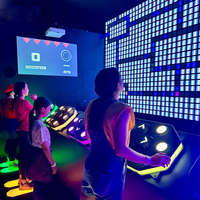 Jeu interactif mural LED pour enfants - Boutons de contrôle en plastique pour aire de jeux intérieure, idéal pour les maternelles et les aéroports