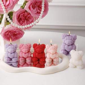 Cadeau de la Saint-Valentin, ours en peluche fantaisie, <span class=keywords><strong>bougie</strong></span> créative, <span class=keywords><strong>bougie</strong></span> parfumée à la cire de soja, parfum d'ambiance pour la maison, <span class=keywords><strong>bougie</strong></span> d'aromathérapie - Product Image 6