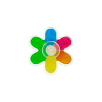 Mainan fidget spinner kincir angin plastik warna-warni murah untuk anak-anak, pereda stres, dan mainan kejutan