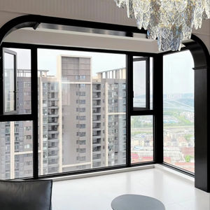KT 55 el más popular aislamiento térmico y aleación de aluminio impermeable <span class=keywords><strong>Ropo</strong></span> ventanas y puertas en China adecuado para dormitorios - Product Image 2