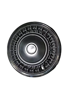Cache-moyeu de roue en acier inoxydable de haute qualité 14 pouces, marque SIR, modèle S24093003, procédé de formage profond, logo personnalisé accepté