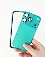 Nouveau modèle : Coque de téléphone anti-chute avec cadre arrière en métal et film de protection d'objectif, se transforme instantanément en iPhone 17 Pro Max, compatible iPhone 17 et 16 Pro Max
