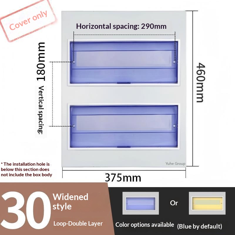 30-bit double-row widened cover plate