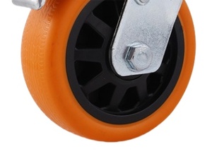 4 Zoll 100mm Industrial Pu Cart Räder für Workbench Central <span class=keywords><strong>Locking</strong></span> Rollen rad Heavy Duty <span class=keywords><strong>Caster</strong></span> <span class=keywords><strong>Wheels</strong></span> - Product Image 3