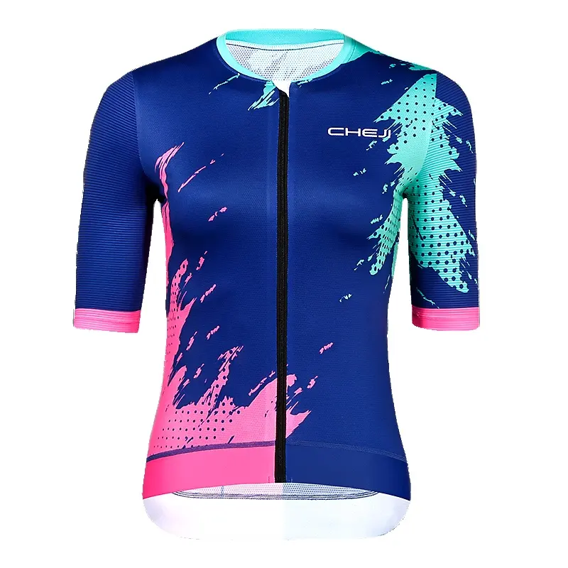Легкие быстросохнущие велосипедные топы, цифровой сублимационный велосипедный комплект, женская одежда оптом из Джерси для гонок