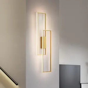 Acrylic wall mount linear slim LED wall light rotating indoor bedroom scone wall lamp