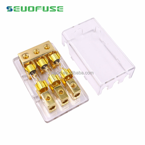 12V-24V سيارة سيارة سيارة قوة الصوت 10*38 فتيل AGU حامل الصمامات 3X4GA المدخلات 3X8GA إخراج السيارة حامل الصمامات الصوت - Product Image 2