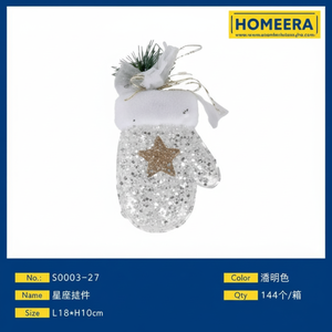 Scatola di 144 pezzi alla rinfusa di schiuma di natale e guanti di plastica ornamento 16x10cm albero e palla decorazioni - Product Image 1