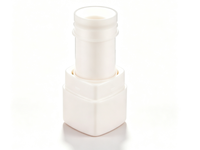 Tube de baume à lèvres vide en forme de cœur triangulaire de 10 ml, conteneur cosmétique en plastique rose dégradé, emballage personnalisé pour rouge à lèvres