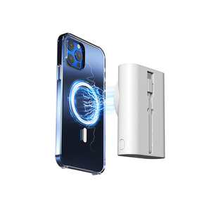 Cargador Inalámbrico Magnético Portátil 2 en 1, Base de Carga con Soporte para Teléfono, Compatible con <span class=keywords><strong>iPhone</strong></span> <span class=keywords><strong>12</strong></span>/13/14/15/16/17 Pro Max y Reloj, Carga Rápida de 18W Tipo-C - Product Image 3