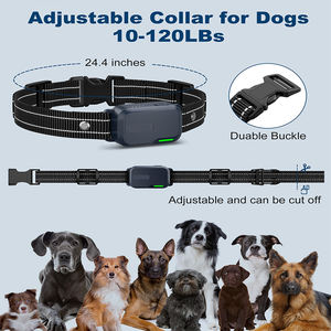 Collier de dressage pour chien télécommandé étanche rechargeable Serrure de sécurité 4 modes pour toutes les races Bleu foncé - Product Image 5