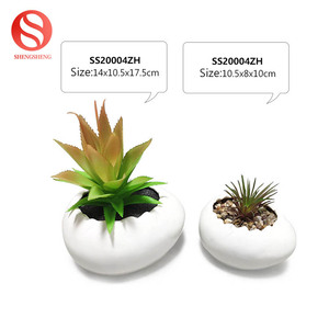 Personnaliser motif LOGO couleur rond <span class=keywords><strong>petit</strong></span> <span class=keywords><strong>pot</strong></span> <span class=keywords><strong>de</strong></span> <span class=keywords><strong>fleur</strong></span> <span class=keywords><strong>en</strong></span> <span class=keywords><strong>terre</strong></span> cuite avec plante succulente artificielle - Product Image 6