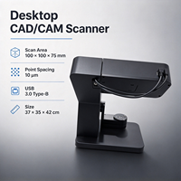 Scanner dentaire 3D pour empreinte numérique, précision jusqu'à 8 microns, capture rapide en 7 secondes, scanner dentaire CAD CAM personnalisé pour mâchoire complète