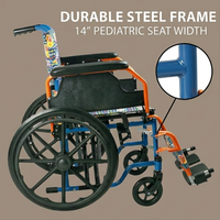 Offre Spéciale : Fauteuil Roulant Manuel en Acier pour Personnes Âgées et Soignants, Siège Rembourré avec Accoudoirs - Équipement Médical AndCare