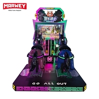 Marwey New Mall Luxe Shadow Knight Pièce de monnaie Amusement Kiddie Horse Ride Horse Racing Game Machine Vente à chaud