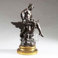 Statues de dieux grecs en métal célèbres, Hades en bronze, sculpture de Zeus pour la décoration
