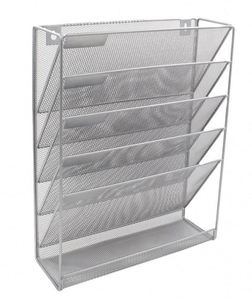 Best Quality Mesh <b>Desk</b> or <b>Wall</b> Mounted File Holder Organizer Literature Magazine Rack - Product Image 1