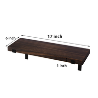 Étagères Flottantes de Rangement pour Décoration Murale en Bois Rustique, Murales avec Supports Métalliques pour Chambre, Salon, Salle de Bain