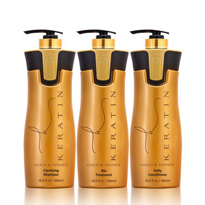 Keratin Gold & Honey 460 ml Queratina brasileña Bio con proteína Keratin Hair Straightener Tratamiento para el cabello - Product Image 2