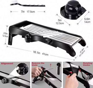 Kitchen Accessories Stainless Steel <b>Vegetable</b> Cutter <b>Chopper</b> Protective Kitchen Mandoline Slicer <b>for</b> Easy Fruit <b>Vegetable</b> - Product Image 6