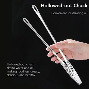 Heavy-Duty Stainless Steel <b>Tongs</b> | Non-Slip Long Handle for BBQ & <b>Serving</b> - Product Image 3