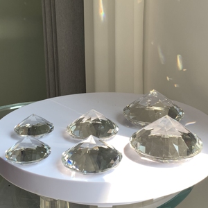 Nhà Sản Xuất Bán Hàng Trực Tiếp Thủ Công Trong Suốt Tinh Thể Thủy Tinh Kim Cương Lưu Niệm Quà Tặng Đám Cưới Với Biểu Tượng Tùy Chỉnh Từ - Product Image 4