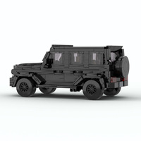 Plastique compatible pour voitures de course SUV de luxe en petites pièces, jouets de construction éducatifs MOC à assembler soi-même pour enfants