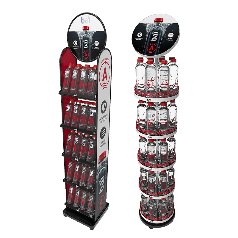 Apache Fashion Customizable Metal Mineral Water Display Stand for Supermarkets — view 2