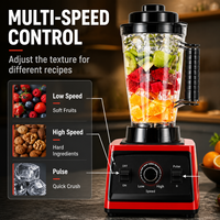 Robot culinaire 3-en-1 pour bébé, mixeur commercial, presse-agrumes électrique en verre, broyeur, broyeur à glace, mixeur domestique robuste