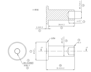 Din 6791 thép carbon mạ kẽm Lớp <span class=keywords><strong>10</strong></span> Vòng Pan đầu semitubular đinh tán 1/2 trong đường kính đầu - Product Image 5