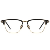 Lunettes demi-cerclées en titane pur Takuya Kimura Style pour hommes myopes, style vintage pour grands visages, monture browline, style professionnel, Shenzhen S02T AC