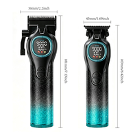Ciseaux à cheveux haute performance avec batterie longue durée de 2500 mAh, tondeuse à cheveux longue durée