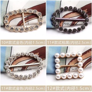 Bufanda de invitación de boda de diamantes de imitación redonda de alta calidad ZSY <span class=keywords><strong>para</strong></span> deslizadores de hebilla accesorios de hebillas de cinturón de lujo - Product Image 2