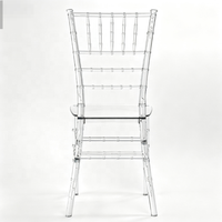 Chaise Chiavari en résine acrylique transparente empilable pour mariage, banquet, fête et événements – Vente en gros