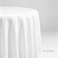 Lot de 10 nappes modernes en plastique blanc, diamètre 84 pouces, jetables, pour pique-niques en extérieur, anniversaires, mariages, célébrations